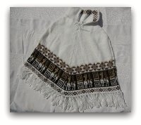 PONCHO ENFANT BLANC