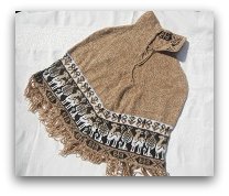 PONCHO ENFANT CAMEL CLAIR