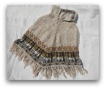 PONCHO ENFANT MARRON CLAIR