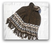 PONCHO ENFANT MARRON FONCE