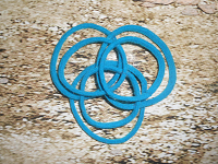 BROCHE AROS - turquoise